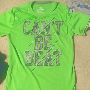 Active performance tee boys sizelg 10-12 lime green